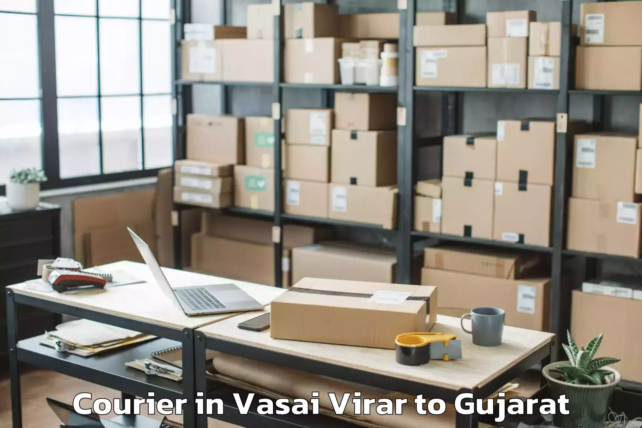 Leading Vasai Virar to Jhulasan Courier Provider